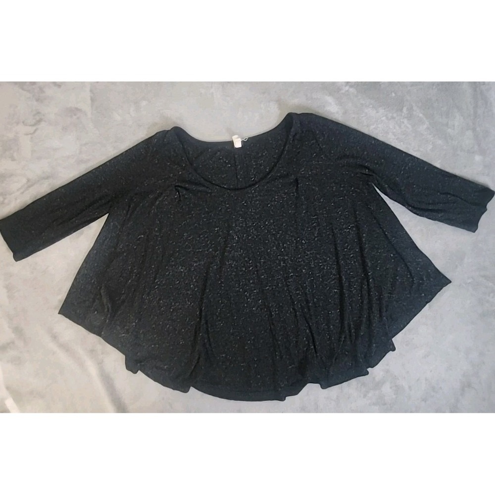 We The Free‎ Top Womens Small Black And White 3/4 Sleeve Normcore Casual